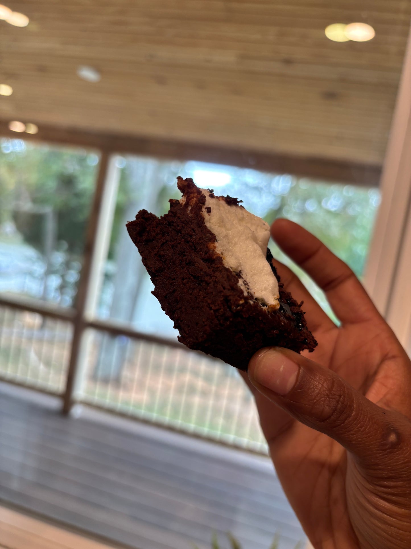 Hot Chocolate Sourdough Brownies